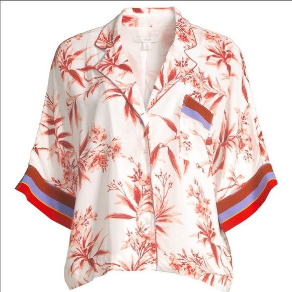 NWT Hawaiian Shirt : joie bayley top - Picture 4 of 4
